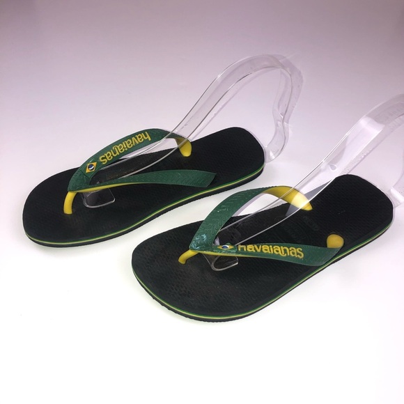 Havaianas Green yellow Flip Flop Kids Sandal - Picture 10 of 13